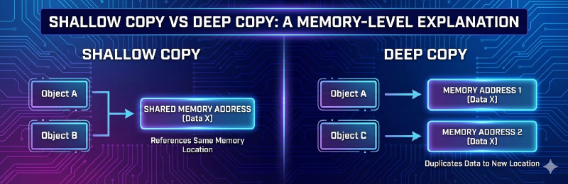 Featured image of post Shallow Copy vs Deep Copy: A Memory-Level Explanation